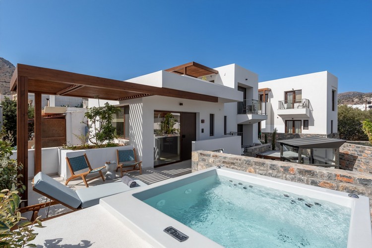 Elounda Stories Junior Suite with Sea View & Outdoor Jet Tub